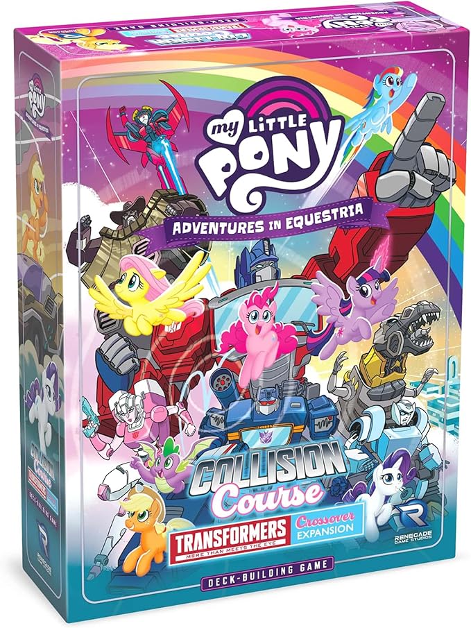 Renegade Game Studios My Little Pony Deck Building Game: Transformers Crossover Expansion with Autobots &amp Mane Six