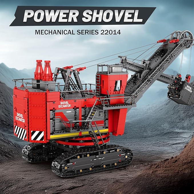 Reobrix RC Excavator Building Blocks Set 22014 Power Shovel Vehicle Model Kit APP &amp Remote Control Construction Toy Gifts for Adult Boys Girls Kids 14+ (2688PCS)