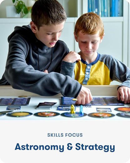 SimplyFun Planet Voyagers - Astronomy Children’s Game - Helps Teach Reading &amp Science Skills - 3rd to 5th Grade Level - 2-5 Players for Ages 8 &amp Up