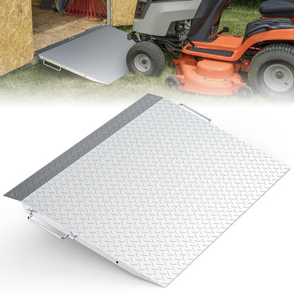 Upgraded Shed Ramp for Riding Mower 2PCS, 29" Lx48 W Anti-Slip Loading Ramps for Lawn Mowers,Pickup Trucks,Garage Threshold Doorway Tractor,Snow Blower,Garden Cart, 1500lbs Capacity