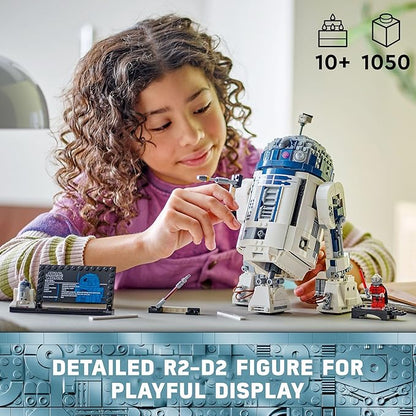 LEGO Star Wars R2-D2 Building Toy Set - Play or Display Star Wars Toy for Boys &amp Girls Ages 10+ - Gift Ideas for Kids &amp Fans - Includes 25th Anniversary Darth Malak Minifigure - 75379