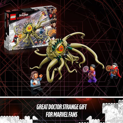 LEGO Marvel Gargantos Showdown 76205 Monster Building Kit with Doctor Strange Wong and America Chavez for Ages 8+ (264 Pieces)