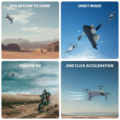 Contixo F33 Professional Drone - 4K/30FPS Camera, GPS & Optical Flow, 2-Axis Gimbal + EIS, 5.5" Touchscreen Remote, Obstacle Avoidance, 4-Mile FPV, 42-Min Flight, Hunting & Outdoor Tracking