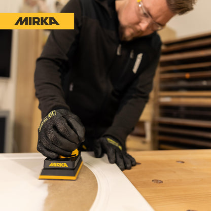 Mirka DEOS II 353X 3" x 5" Electric Orbital Sander for Woodworking & Painting – Precision 3.0 mm Orbit, 5,000–10,000 RPM Variable Speed, Low-Profile Design, Vacuum Ready, Bluetooth-Enabled