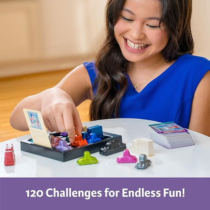 ThinkFun Rush Hour Deluxe – The Gamer's Logic Game - Navigate 120 Traffic Challenges with Collector's Edition Limo and Metallic Design - Ages 8+