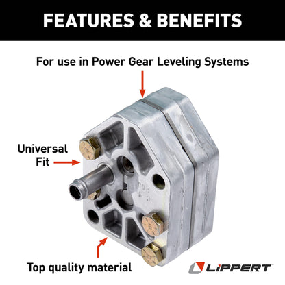 Power Gear Lippert Hydraulic RV Leveling Pump Service Kit, Shaft Seal, Bolts, Exact-Match Replacement Components - 359304