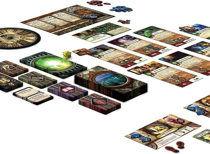 Elder Sign Board Game - Supernatural Intrigue Cooperative Dice Adventure! Horror Mystery Game Ages 14+ 1-8 Players 1-2 Hour Playtime Made by Fantasy Flight Games