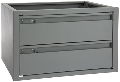 Kargo Master 40070 Grey 20" W x 12" H x 13.5" D Steel 2 Drawer Cabinet