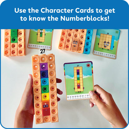 hand2mind MathLink Cubes Numberblocks 21-30 Activity Set, 20 Preschool Learning Activities, Counting Blocks, Linking Cubes, Educational Toys for Kids, Number Games, Math Manipulatives Kindergarten