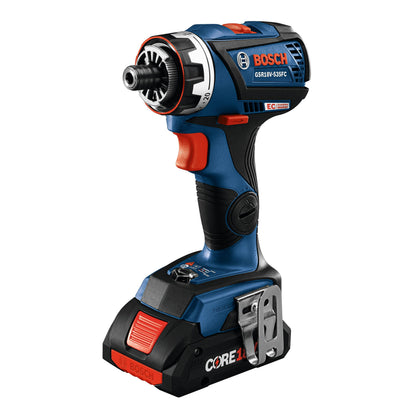 BOSCH GXL18V-270B22 18V Brushless 2 Tool Combo Kit with 5-in-1 Flexiclick Cordless Drill Driver and StarlockPlus Oscillating Multi Tool (Tool Set Includes: CORE18V Battery, Charger & Attachments)