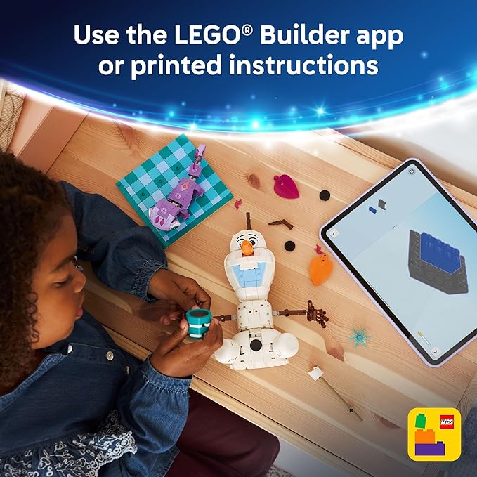 LEGO Disney Frozen Olaf and Bruni’s Picnic Fun Building Toy - Frozen Toys for Girls &amp Boys Ages 7+ - Disney Gifts for Kids &amp Fans - 43287