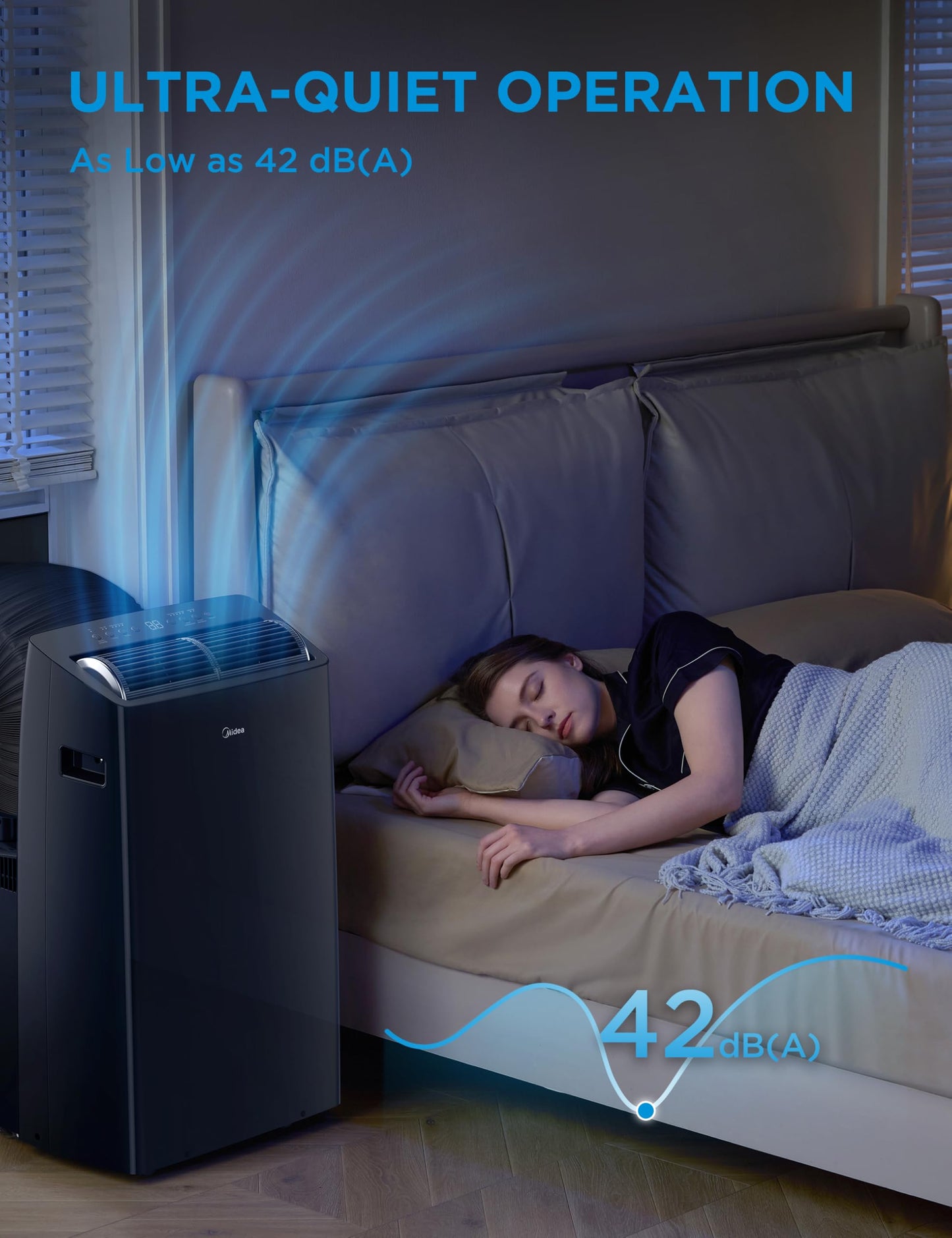 Midea Duo 14,000 BTU (12,000 BTU SACC) High Efficiency Inverter, Ultra Quiet Portable Air Conditioner, Cools up to 550 Sq.Ft., Works with Alexa/Google Assistant, Includes Remote & Window Kit, 2026 New