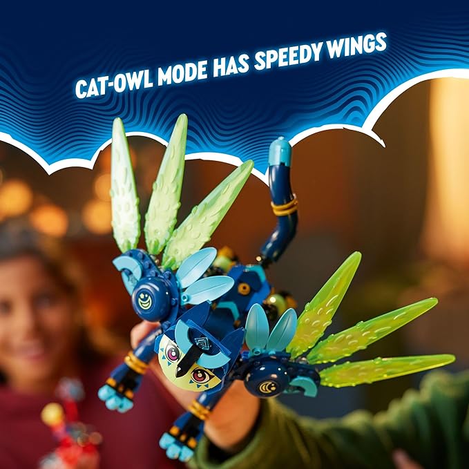 LEGO DREAMZzz Zoey and Zian The Cat-Owl TV Show Inspired Animal Toy Building Set for Kids Toy for Girls and Boys Ages 9 Years Old and Up 71476