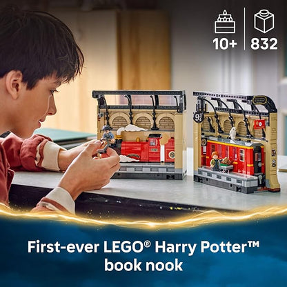 LEGO Harry Potter Book Nook: Hogwarts Express Building Set - Bedroom Shelf Decor for Boys Girls &amp Fans Ages 10+ - Collectible Harry &amp Ron Minifigures - Birthday Gift Idea - 76450
