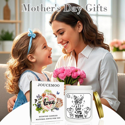 Mothers Day Gifts for Mom from Daughter Son, Scented Candles for Home, Aromatherapy Candle for Relaxing, Soy Candles, 50 Hour Long Burning, Birthday Gifts for Women