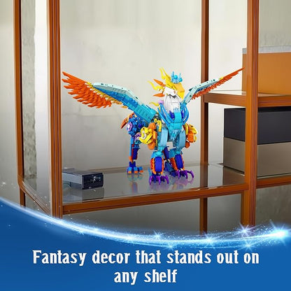 Sillbird Magical Creatures Building Set for Kids Age 10+ and Adults Buildable Flower Animal Toy for Home Decor Birthday Gift Idea for Boys Girls Teens and Adults (1212 Pieces)