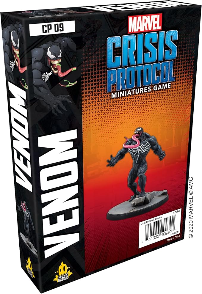 Marvel: Crisis Protocol Venom CHARACTER PACK - Embrace the Power of the Symbiote! Tabletop Superhero Game Ages 14+ 2 Players 90 Minute Playtime Made by Atomic Mass Games