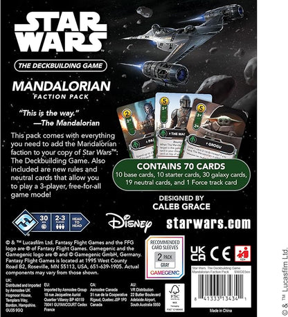 Asmodee Star Wars: The Deckbuilding Game: Mandalorian Faction Pack - Play as The Mandalorian Bounty Hunters &amp Troopers Strategy Game for Kids &amp Adults Ages 12+ 2 Players 30 Minute Playtim