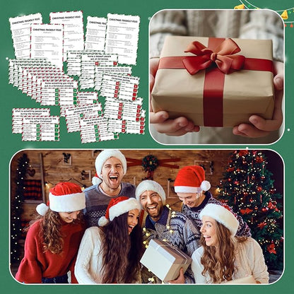 Christmas Friendly Feud Game with 2 Answer Buzzers Holiday Feud Cards for Family Game Night Fun Trivia Quiz for Xmas Party Office Class Groups Team Building