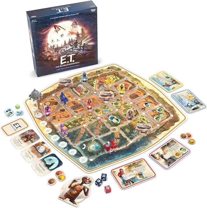 Funko ET The Extra-Terrestrial: Cooperative Family Board Game Ages 10 and Up 2-4 Players