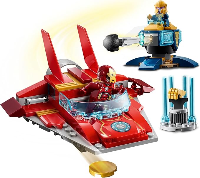 LEGO Marvel Avengers Iron Man vs. Thanos 76170 Cool Collectible Superhero Building Toy for Kids Featuring Marvel Avengers Iron Man and Thanos Minifigures New 2021 (103 Pieces)