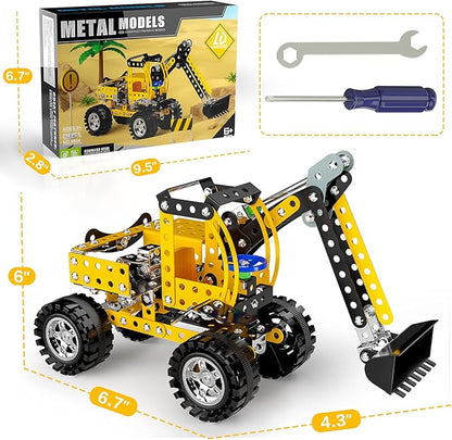 Lucky Doug Stem Building Projects Toys for Kids Boys 8 9 10 11 12 Year Old Metal Building Construction Model kit Building Blocks DIY Toy