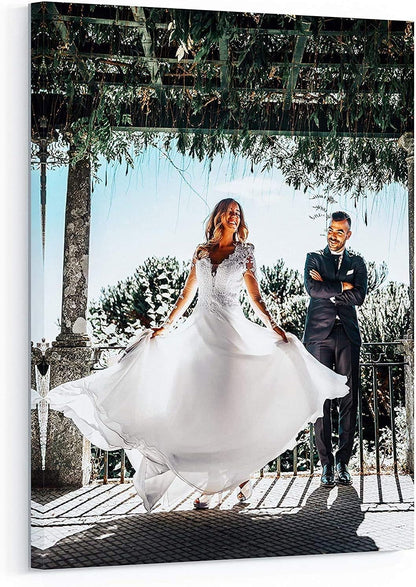 P&L ART Personalized Custom Canvas Prints - Transform Your Photos into Stunning Wall Art | 12x18 Framed