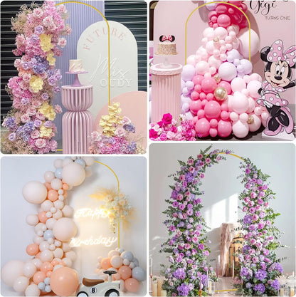 Wokceer Wedding Arch Backdrop Stand - 7.2 FT Metal Arch with Cover for Events & Ceremonies