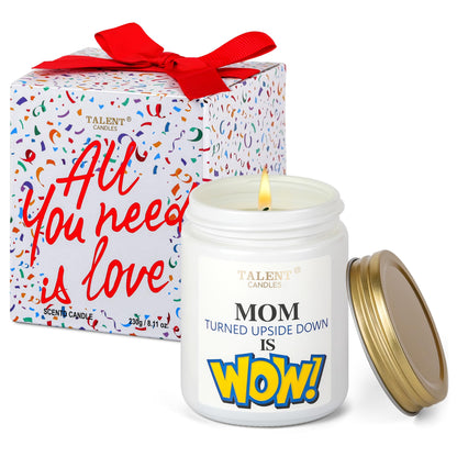 Scented Candle for Mom - Mother's Day Gifts - Perfect Home Décor Gift Elegant Gift for Mom - Birthday Gifts - 8.4oz Candle Jars - Pear & White Jasmine
