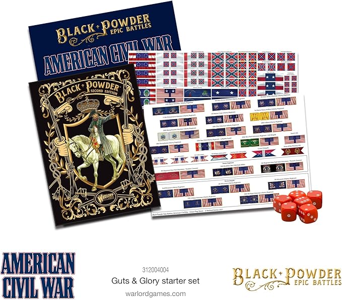 Warlord Games Black Powder Epic Battles: American Civil War Guts &amp Glory Starter Set Military Table Top Wargaming Plastic Model Kit 312004004