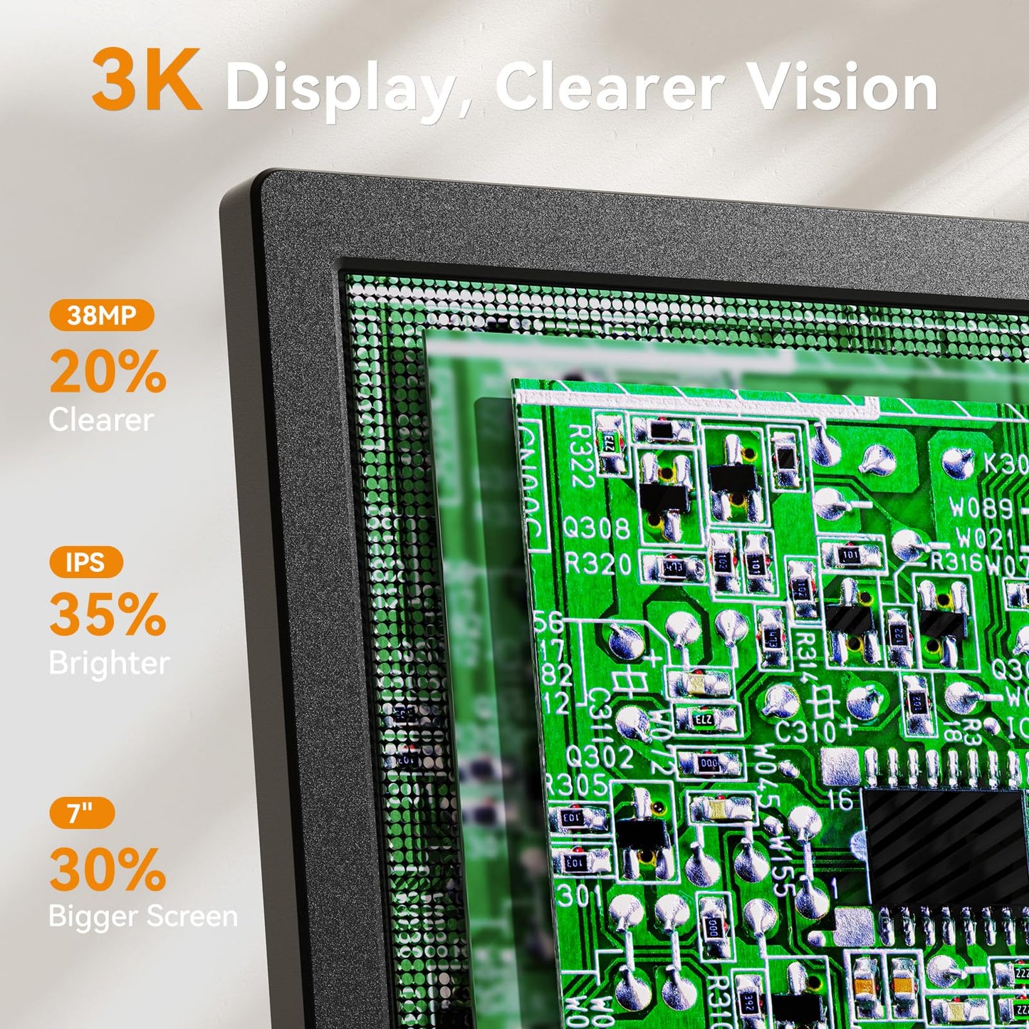 Elikliv 4K Digital Microscope 3-Lenses: Magnetic Triple Lens Soldering TL301 with 7" IPS Screen+4K Digital Microscope, Elikliv EM4K 8" Coin Microscopes 2000x
