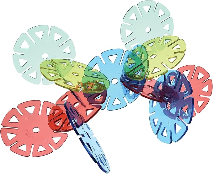 Constructa Interlocking Plastic Disc Toy Building Set 50 Pieces