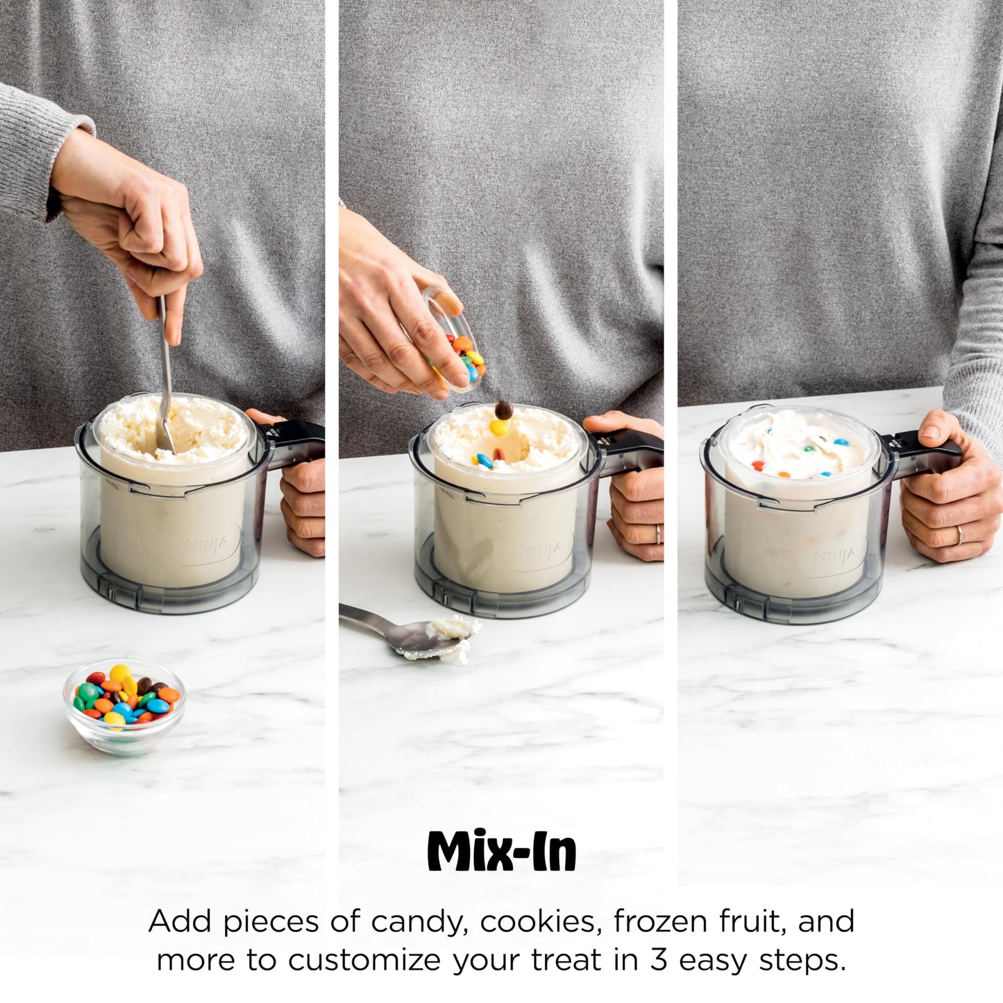 Ninja CREAMi Deluxe Ice Cream Maker | 11-in-1 Create Frozen Desserts, Sorbet, Milkshakes, Yogurt & More | Includes 2 Dishwasher Safe XL 24 Oz. Tubs with storage lids | Silver | NC501