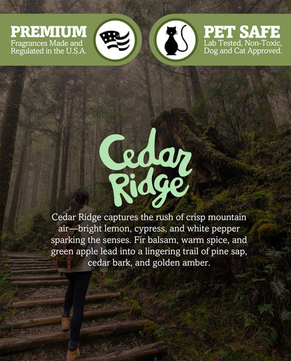 Shortie's Candle Company Cedar Ridge Premium Wax Melts 4 Pack - 12 Oz., Strong & Long Lasting, Non-Toxic - Made with Essential & Natural Oils - Formula 117