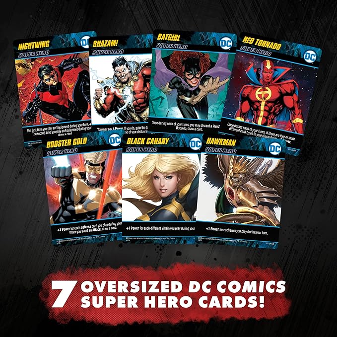 DC Deck-Building Game: Heroes Unite- Play as Hawkman Nightwingand Bat Girl from the DC Multiverse- Super Hero Board Game- For 2 to 5 Players - Ages 15+