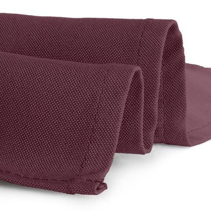 Gee Di Moda Square Tablecloth - 52 x 52 Inch Burgundy Table Cloth for Small Square or Round Tables - Heavy Duty Washable Fabric - for Buffet Table, Holiday Party, Dinner, Wedding & Baby Shower