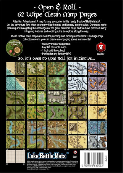 Giant Book of Battle Mats Wilds Wrecks &amp Ruins by Loke - Merchandise Game