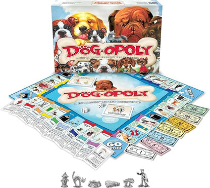 Late for The Sky Dog-Opoly Board Game for Families &amp Dog Lovers Ages 8+ 2-6 Players Classic or One-Hour Play Fun Party Gift with Breed Facts