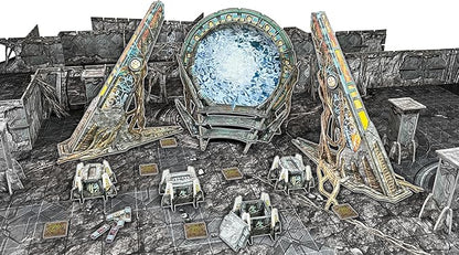 Battle Systems BSGCSE013 Core Space First Born Expansion- Gates of Ry'sa - 28mm Miniatures - Board Game - Modular 3D Terrain