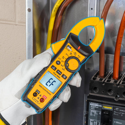 IDEAL Electrical 61-747 TightSight 400 Amp 600-Volt Digital Truerms AC/DC Clamp Meter, CAT III 600V, Dual Backlit Displays, Flashlight, NCV 40–600V, Temp, Continuity, Capacitance, Diodes, Probe Holder