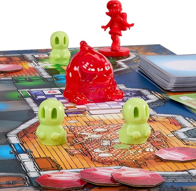Mattel Games Ghost Fightin’ Treasure Hunters Anniversary Edition Board Game Cooperative Family Game with Two Ways to Play Including a One vs. All Mode for 2-5 Players