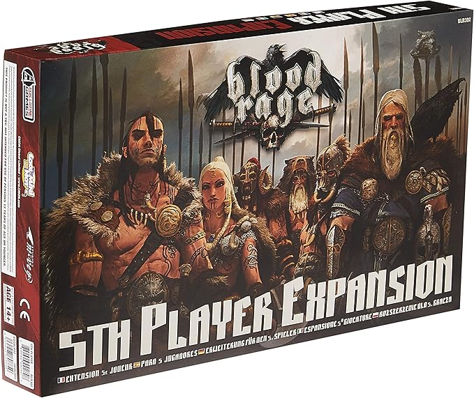 Blood Rage 5th Player Board Game EXPANSION | Strategy Game | Viking Battle Game | Tabletop Miniatures Game for Adults and Teens | Ages 14+ | 2-4 Players | Average Playtime 60-90 Minutes | Made by CMON
