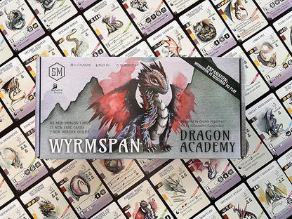 Stonemaier Games: Wyrmspan: Dragon Academy Expansion by Connie Vogelmann | Add to Wyrmspan Strategy Board Game | Discover Fledgling Dragons &amp Train Them for Fun New Abilities | 1-5 Players 120 Mi