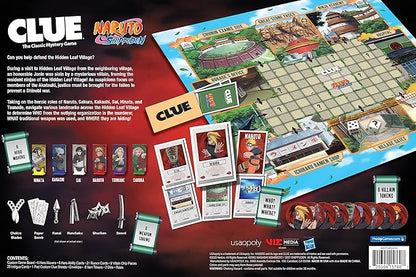 USAOPOLY CLUE: Naruto | Solve The Mystery in This Collectible Clue Game | Featuring Characters &amp Locations from The Anime TV Show Naruto | Officially-Licensed Naruto TV Show Game &amp Merchandise