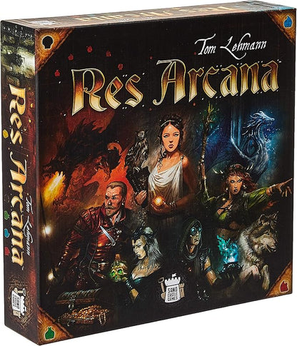 Res Arcana Board Game - The Enchanting World of Mages and Magic! Fantasy Adventure Game Strategy Game for Kids &amp Adults Ages 14+ 2-4 Players 30-60 Min Playtime Made by Sand Castle Games