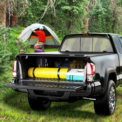 OEDRO Soft Roll Up Truck Bed Tonneau Cover Compatible with Toyota Tacoma 2024 2025 2026 (Excl. Trail) 5 Ft Bed with Track Rail System