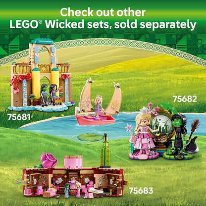 LEGO Wicked Welcome to Emerald City Building Toy - Wicked Toy for Kids Ages 9+ - Gift for Girls and Boys with Tower Model Glinda &amp Elphaba Minidolls - 75684