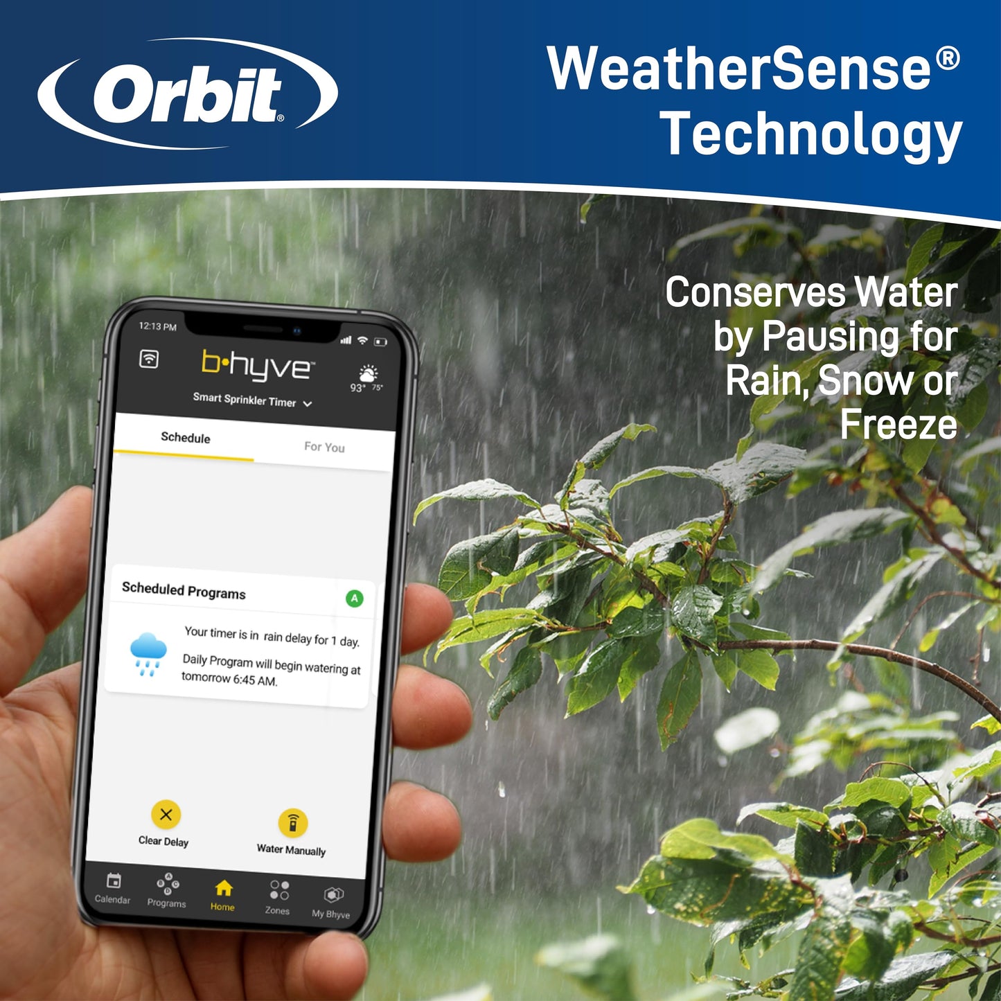 Orbit 57950 B-hyve 12-Zone Smart Indoor/Outdoor Sprinkler Controller