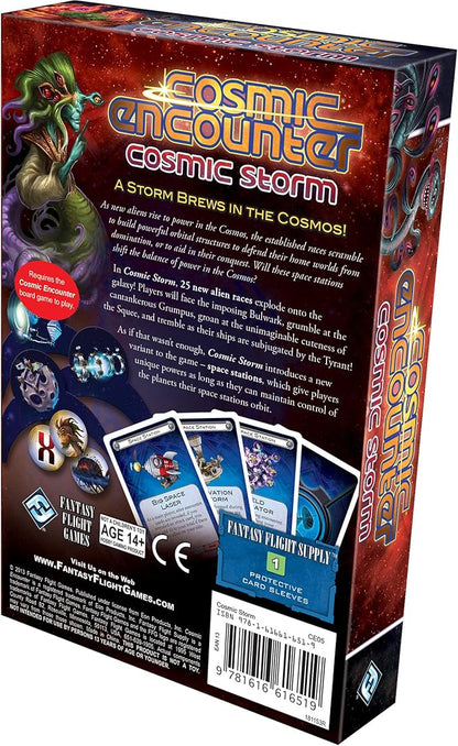 Cosmic Storm Board Game EXPANSION - Classic Strategy Game of Intergalactic Conquest for Kids and Adults Ages 14+ 3-5 Players 1-2 Hour Playtime Made by Fantasy Flight Games