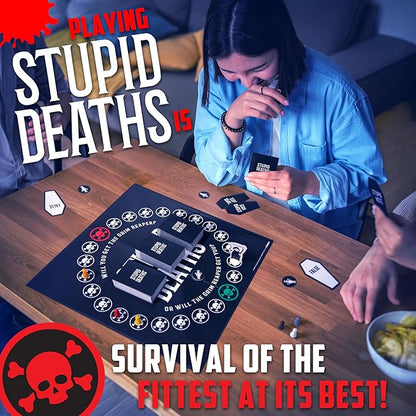 University Games | Stupid Deaths The Party Game for Adults &amp Teens Ages 12 &amp Up (01404)